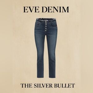 EVE DENIM Silver Bullet High Rise Raw Hem Skinny Jeans